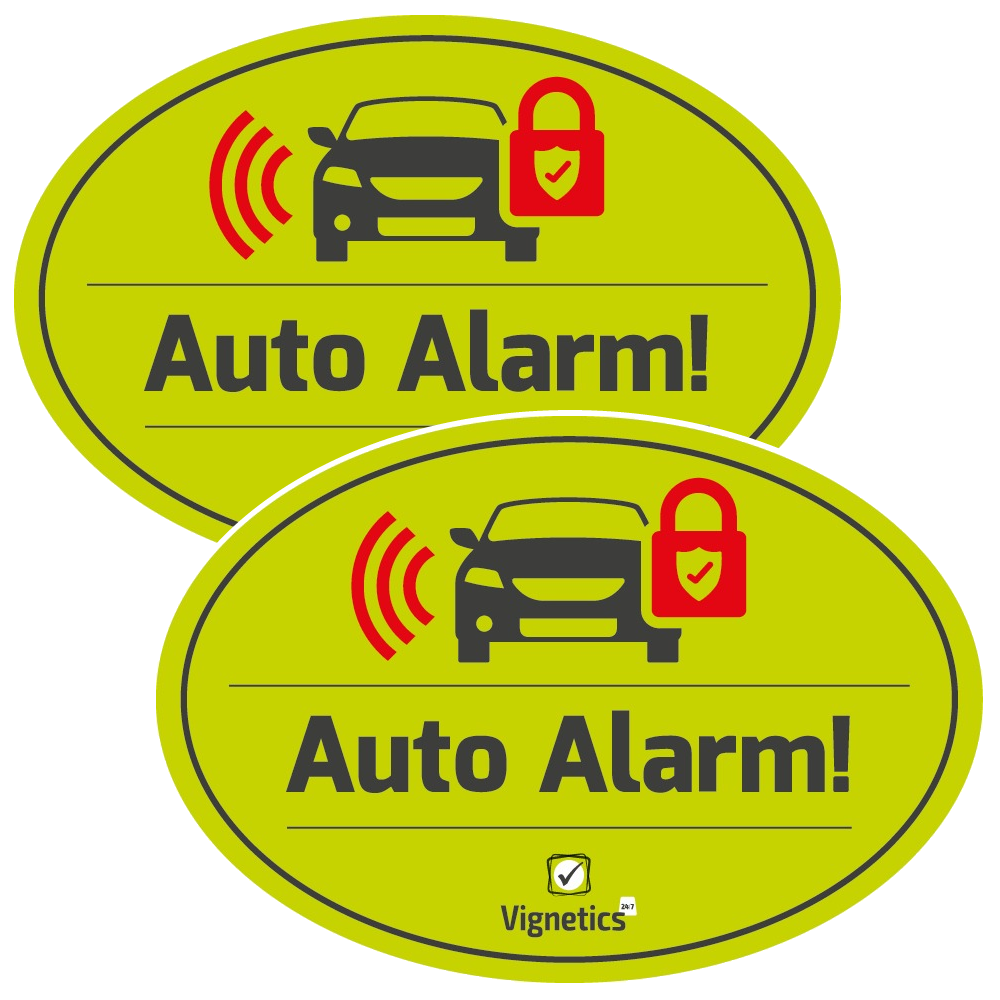 Autocollant d'alarme de voiture (lot de 2)